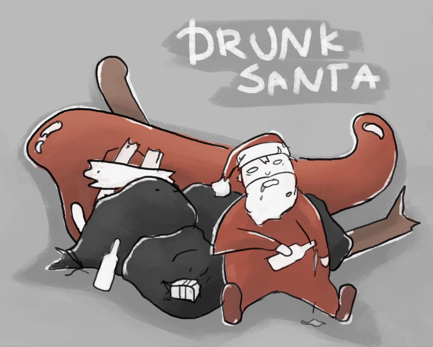 Drunk Santa by UrsiGames