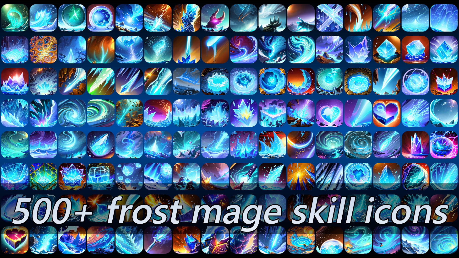 500+ frost mage skill icons by CaptainCatSparrow