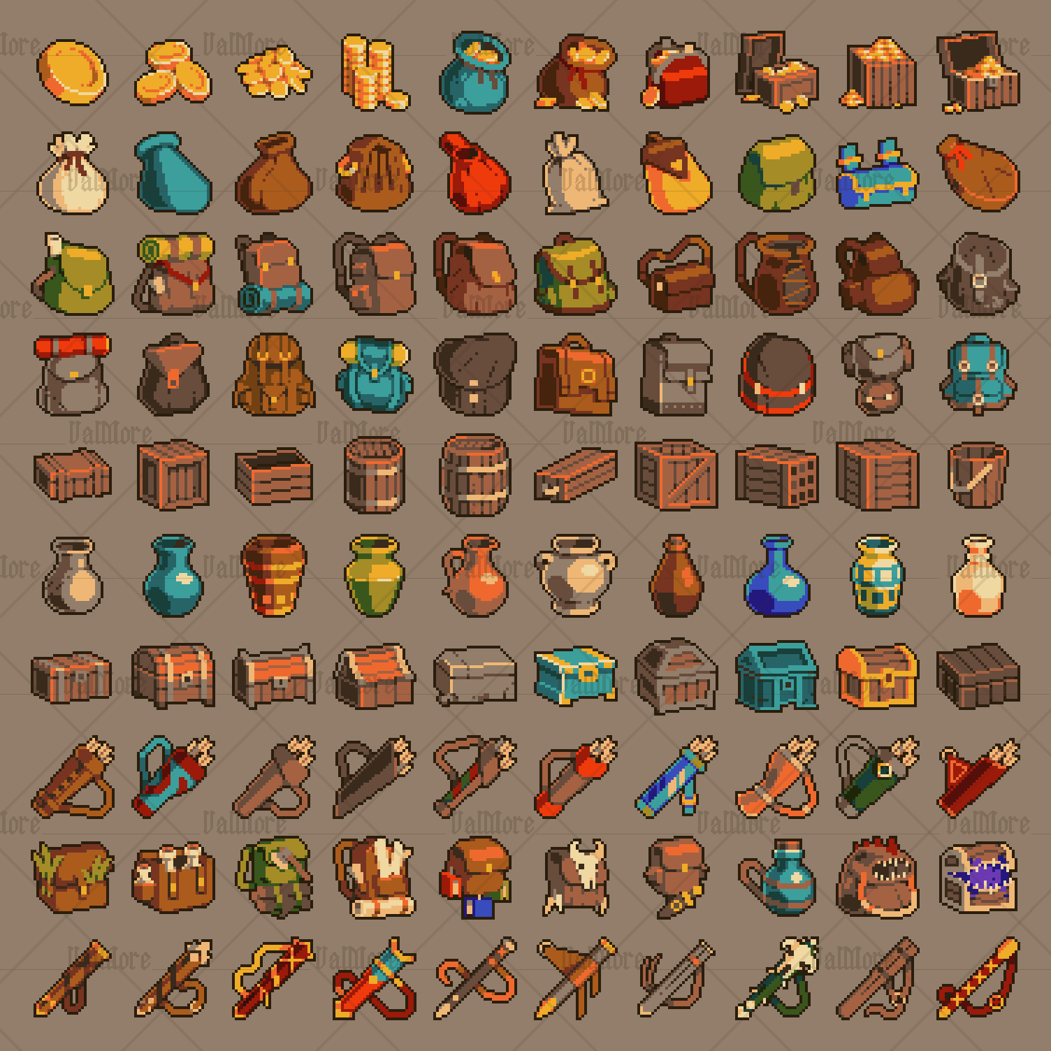 Resource 32x32 Icons Pixel Art Assets 