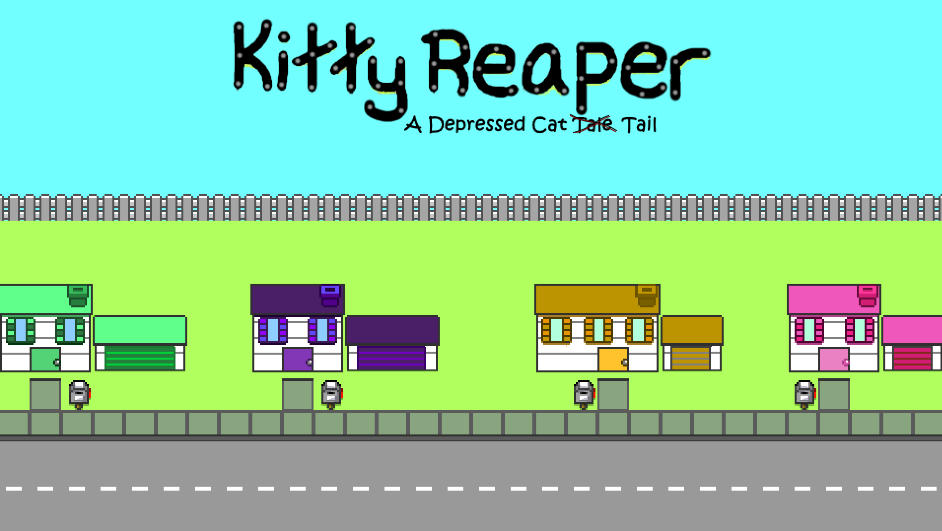 Cover image for Kittie Reaper: A Depressed Cat Tale
