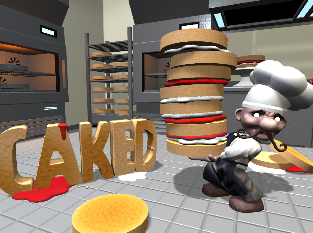 caked