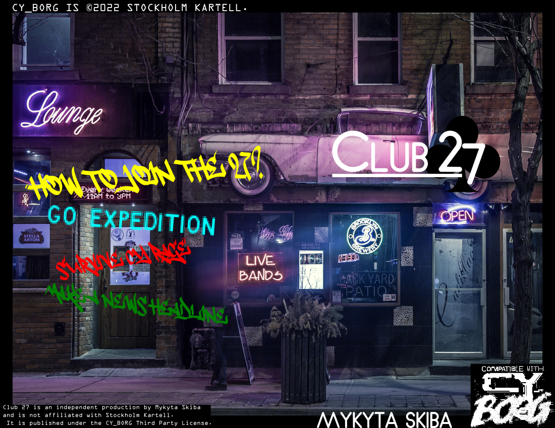 CLUB 27 by Mykyta Skiba