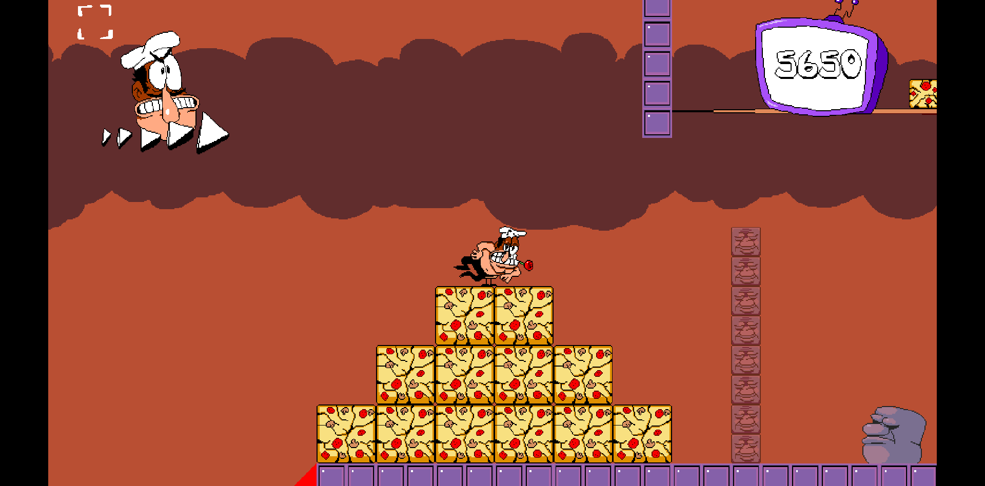 1-1 in pizza tower (level editor) [Pizza Tower] [Mods]