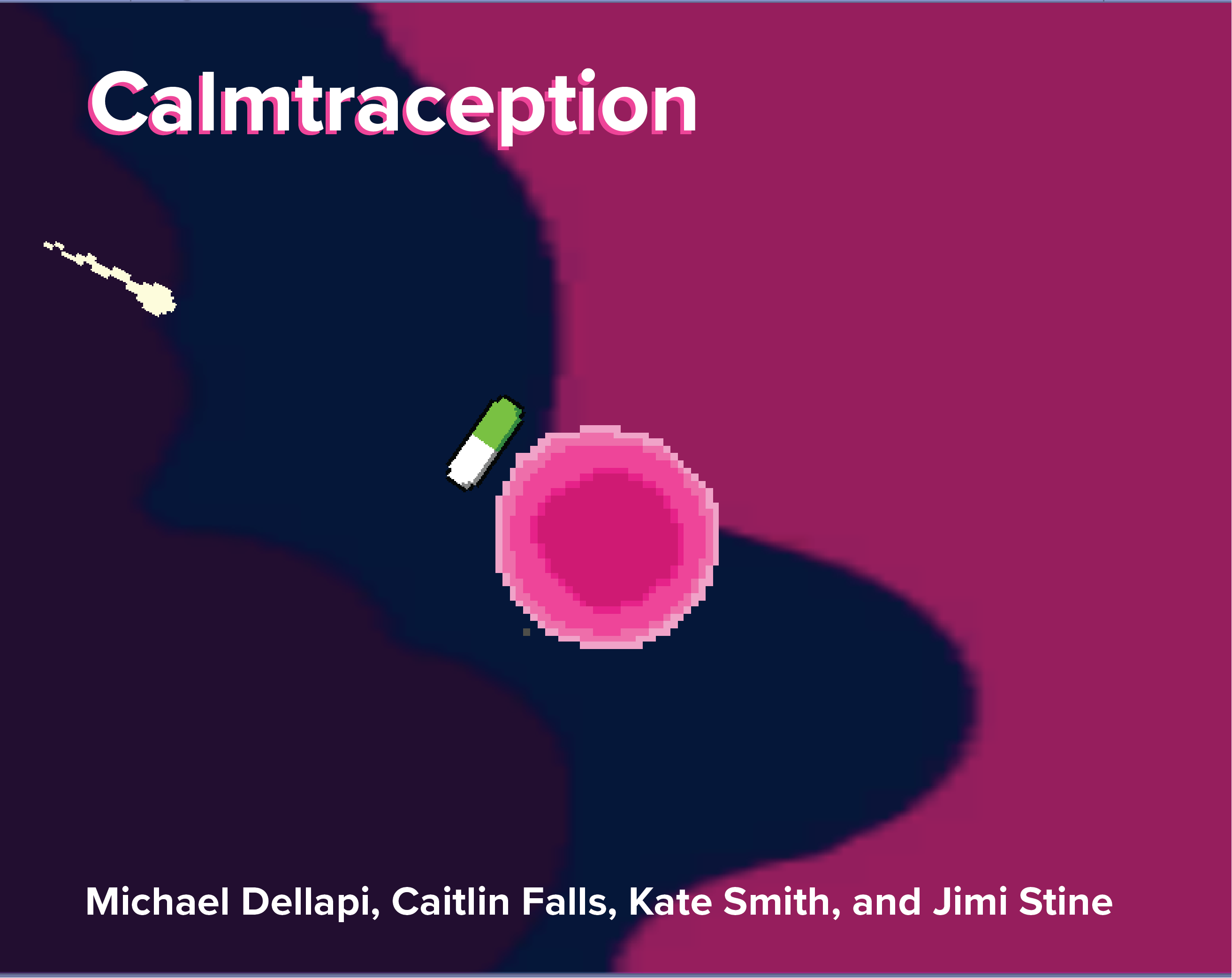 Cover art for Calmtraception, an adult visual novel by jimi stine