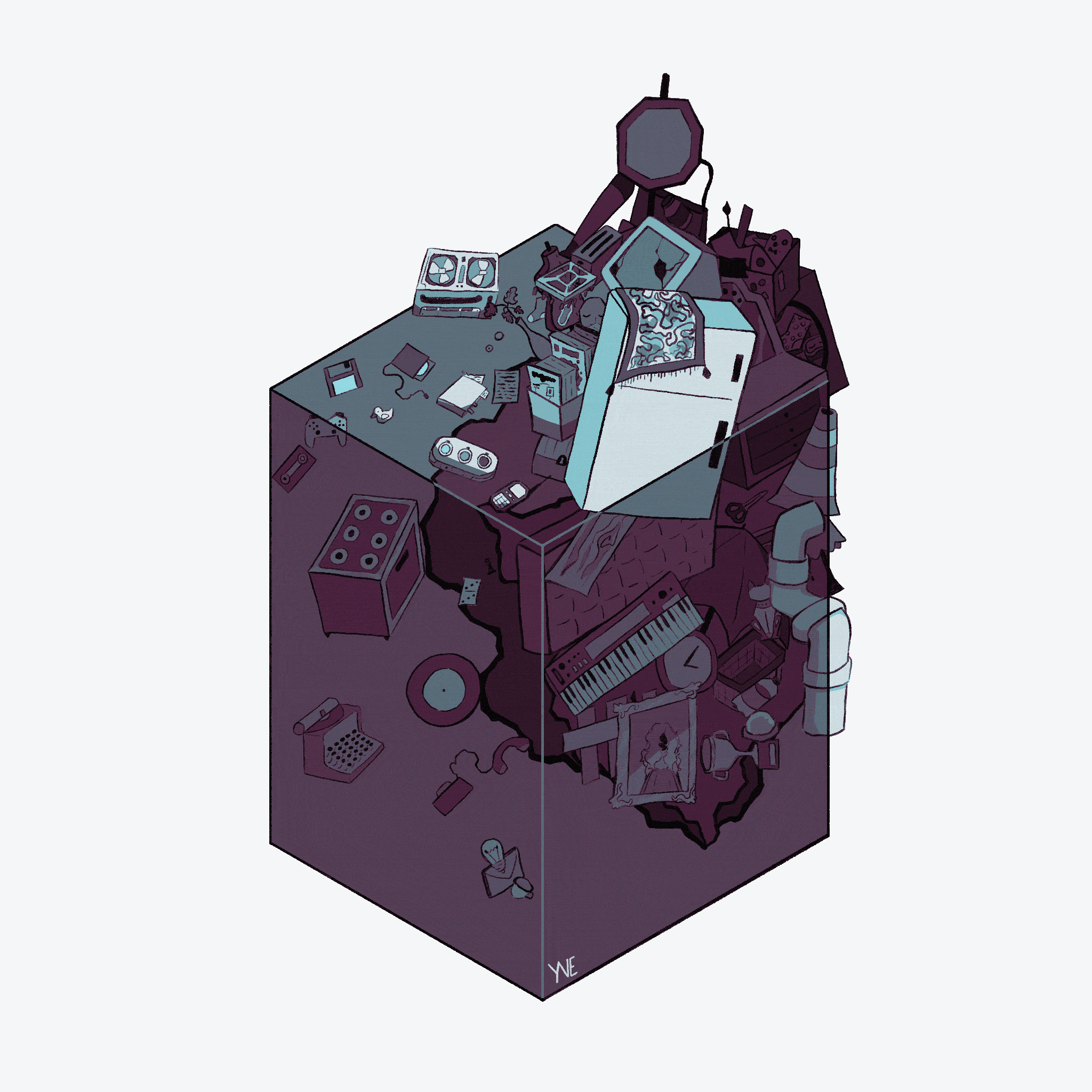 Junkpile Ocean By Yve