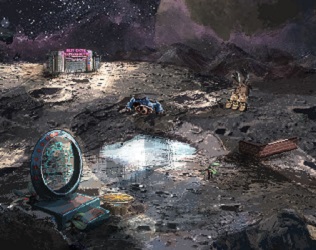 Cover image for Captain Disaster in: The Dark Side of the Moon