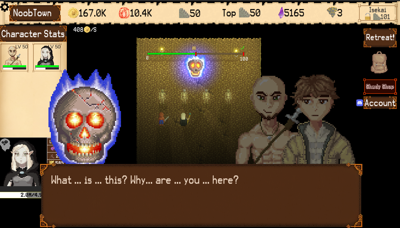 Screenshot 3 for Idle Isekai - An idle RPG