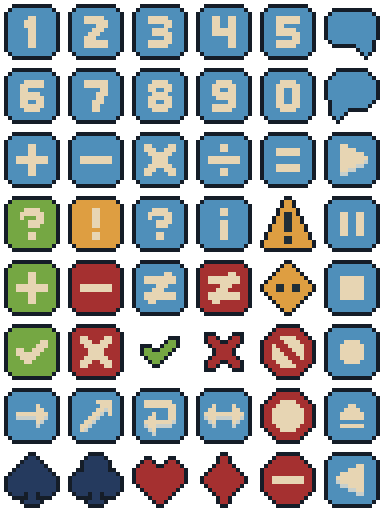 48 Essential Pixel Icons 16x16 By Bernas Veroli