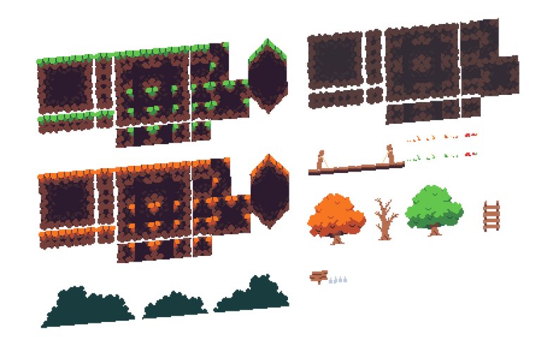 Forest Tileset [16x16] - Fantasy Pack by Eduardo Scarpato