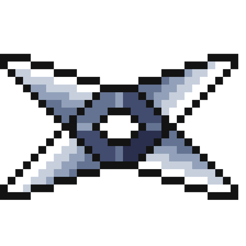Pixel Shuriken 32x32 by BDragon1727