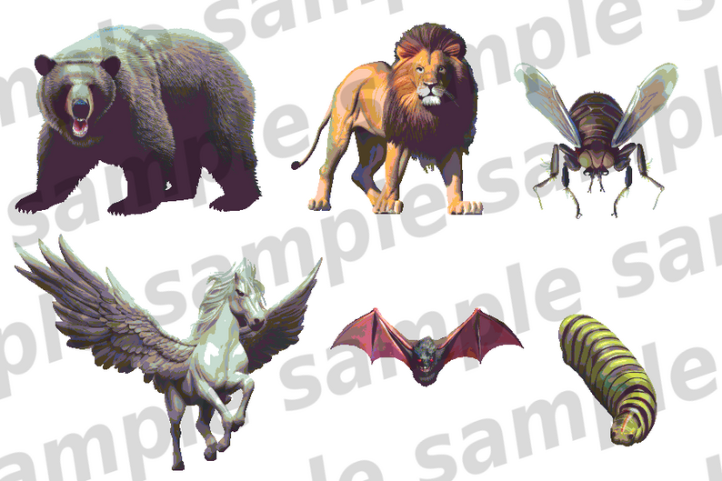 Monster Illustrations : beast, insect, aquatic part1 by ponApp