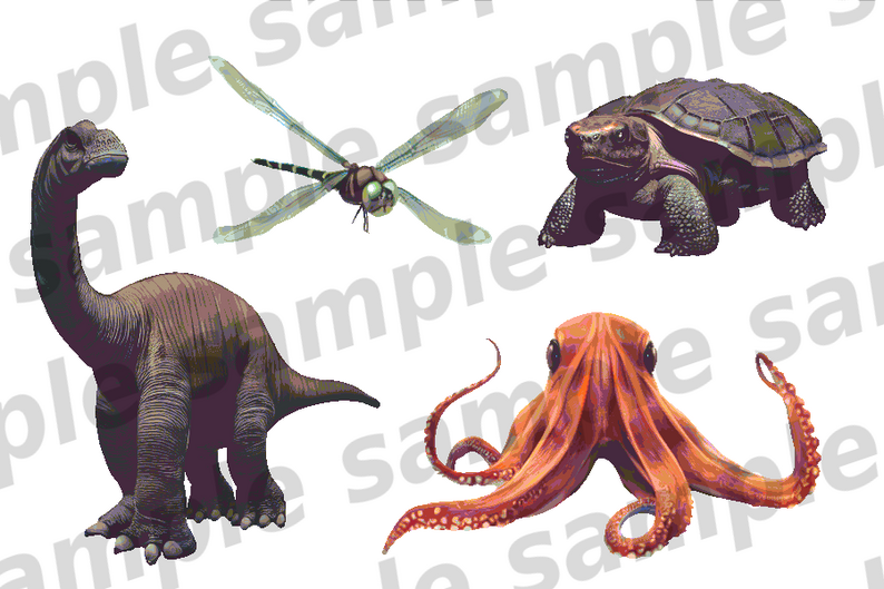 Monster Illustrations : beast, insect, aquatic part1 by ponApp