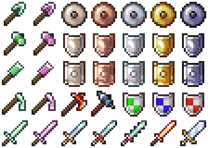 16x16 Pixel Art Item Icons by GandalfHardcore