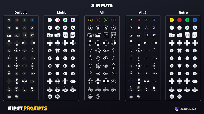 FREE Input Prompts Pack - Icons for PC and Consoles for Unreal Engine ...