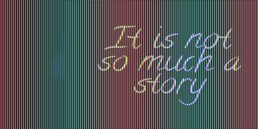 Cover image for It Is not so Much a Story