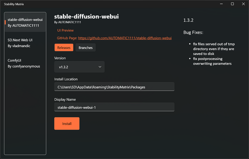 Stability Matrix - One click portable install manager for Stable ...
