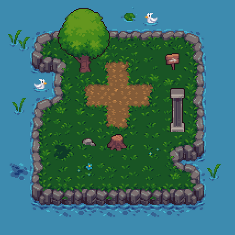 Free 24x24 Pixel RPG Tileset by Pixel_Poem