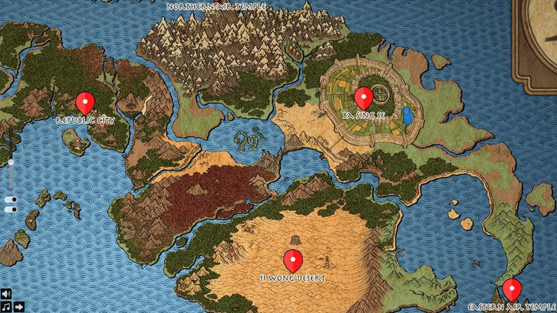 Interactive Map | Avatar The Last Airbender by iYiyo