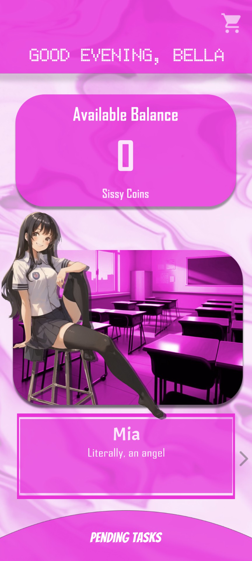 Interactive sissy game