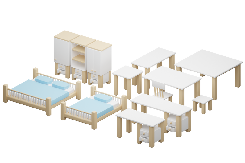 Furniture Asset Pack 3D Free by Aline