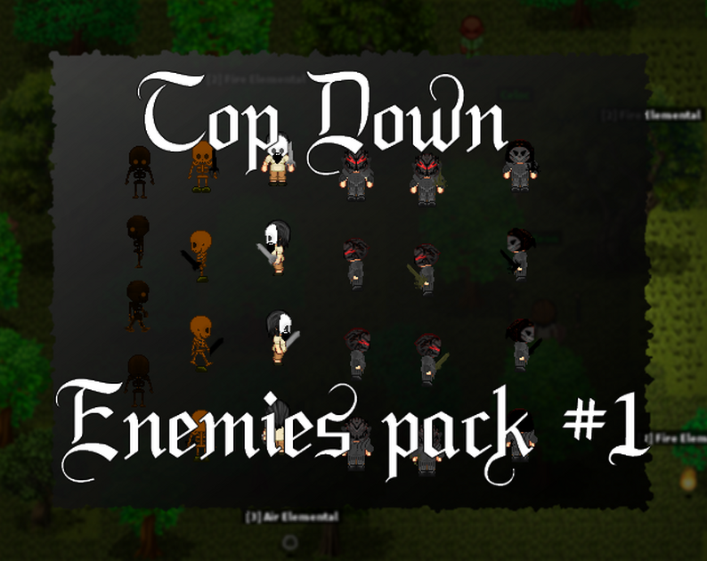 Top Down 2D Enemies Sprite Pack #1 by Logiklik