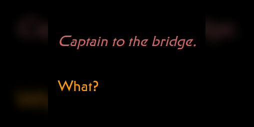 Cover image for Captain to the bridge.