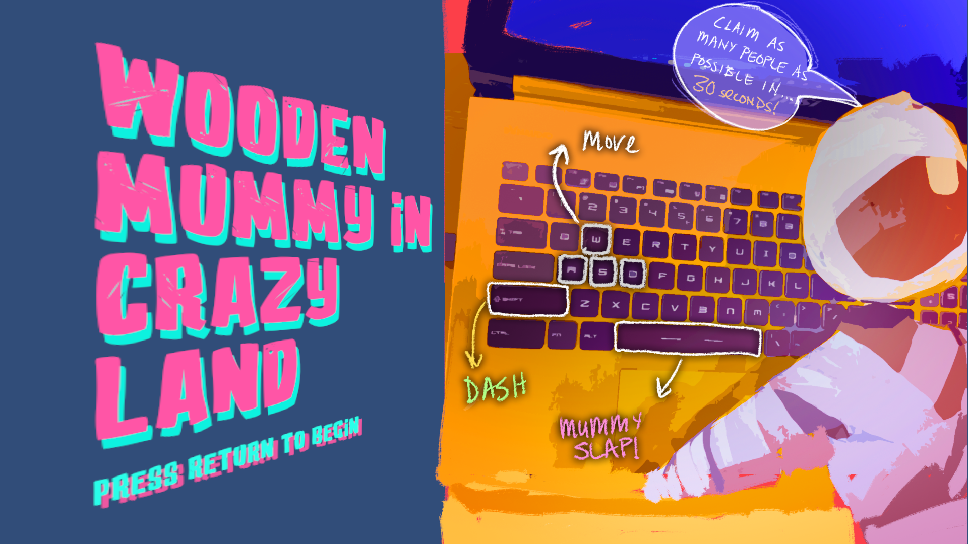 Cover image for Wooden Mummy In Crazyland