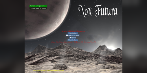 Cover image for Nox Futura