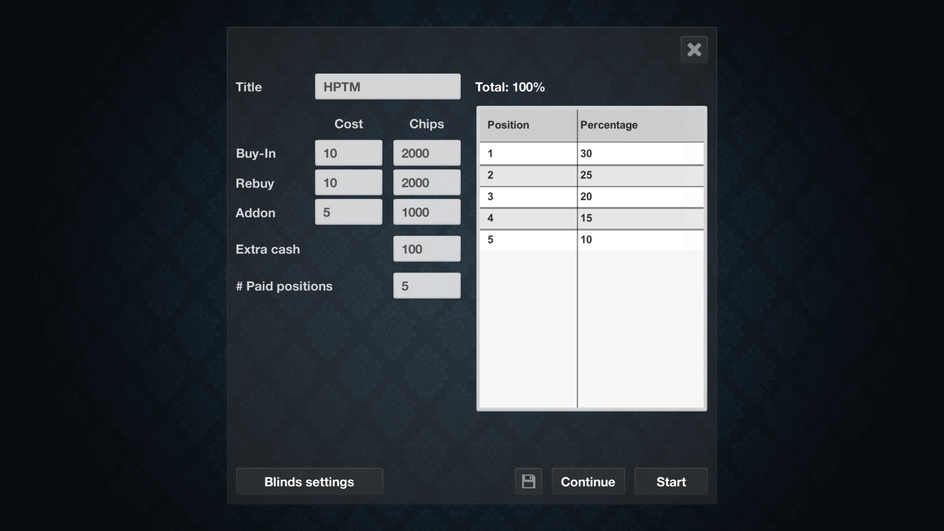 Home Poker Tournament Manager by ava