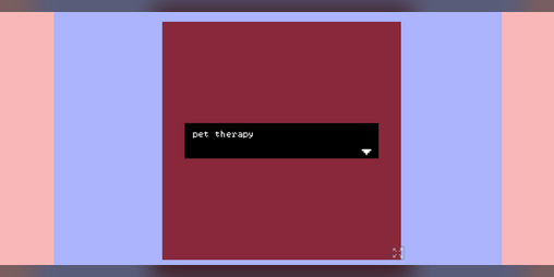 Cover image for pet therapy