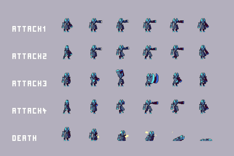 Free Sci-Fi Antagonists Pixel Art by Free Game Assets (GUI, Sprite ...