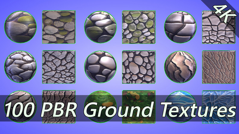 4K PBR Materials: 100 ground materials by CaptainCatSparrow