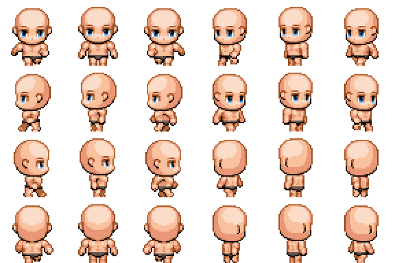 Hakuen Studio Diagonal Characters for RPG Maker MZ by Hakuen Studio