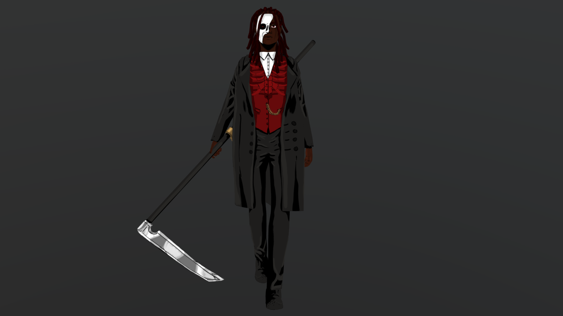 A modern Grim Reaper by Natalia Dubrowska for Gamebridge 2023 - itch.io