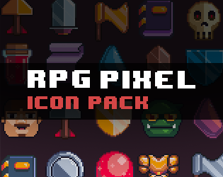 Pixel RPG Icons by Kickpixel