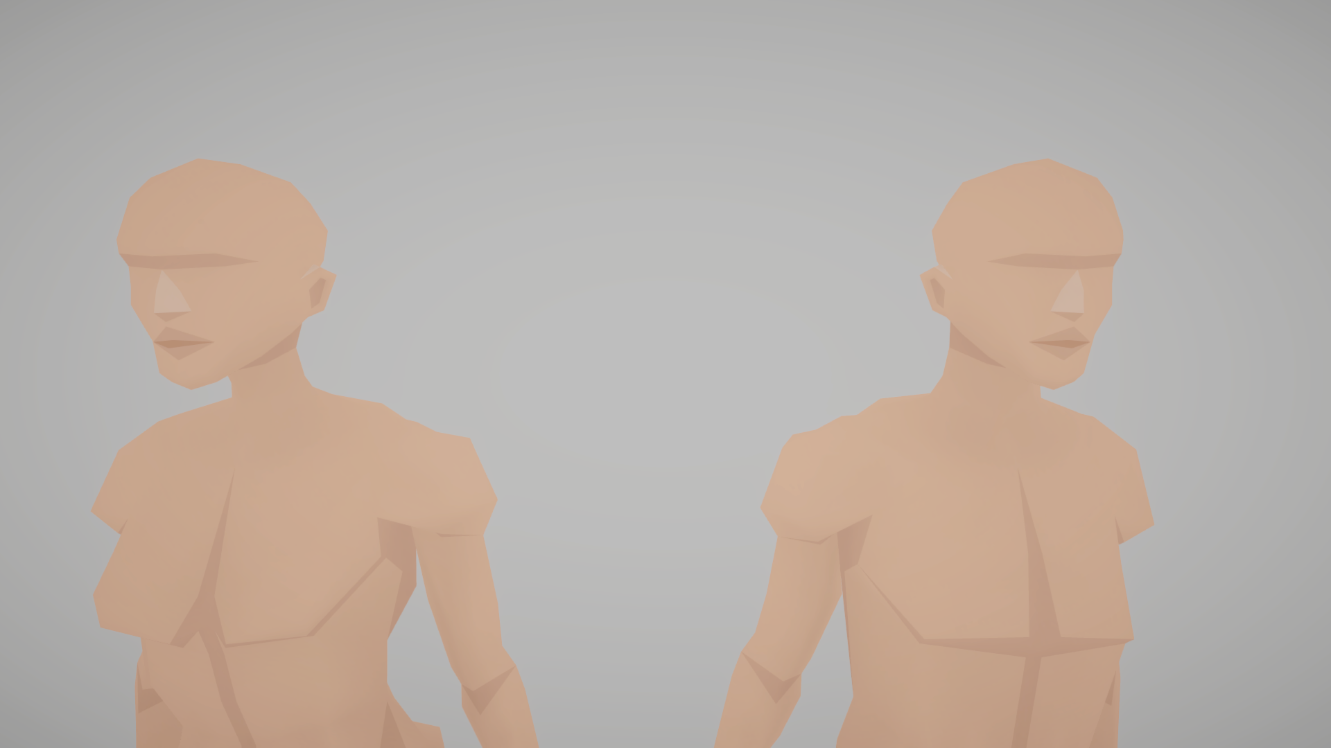 Flat World - Base Characters - Rigged by Silver Delivery