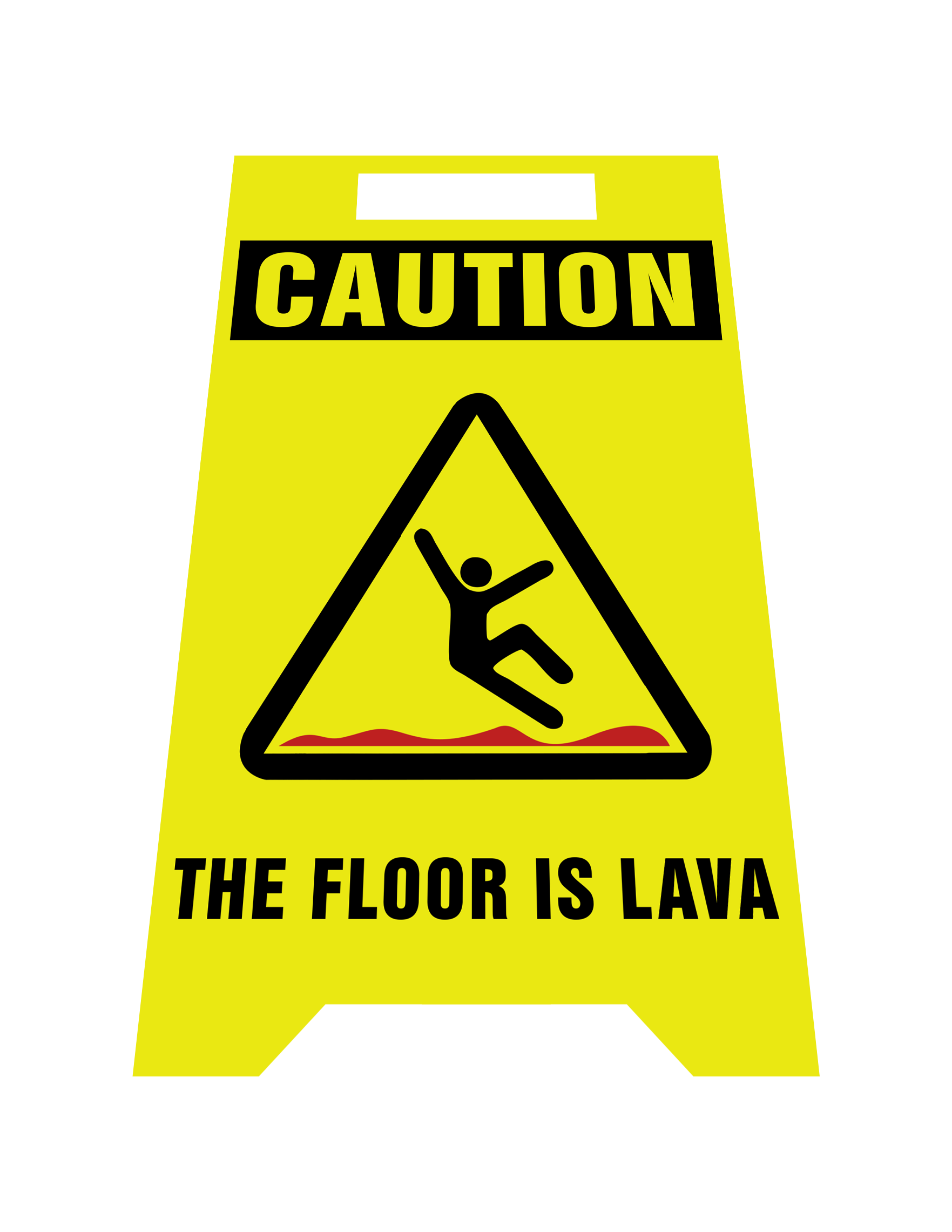 Caution The floor is lava by Morten Blum