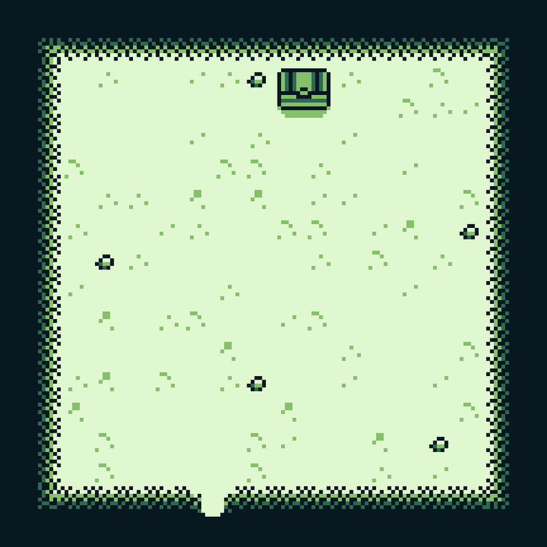 GameBoy Tileset - Free 4 color village tileset by whydesign