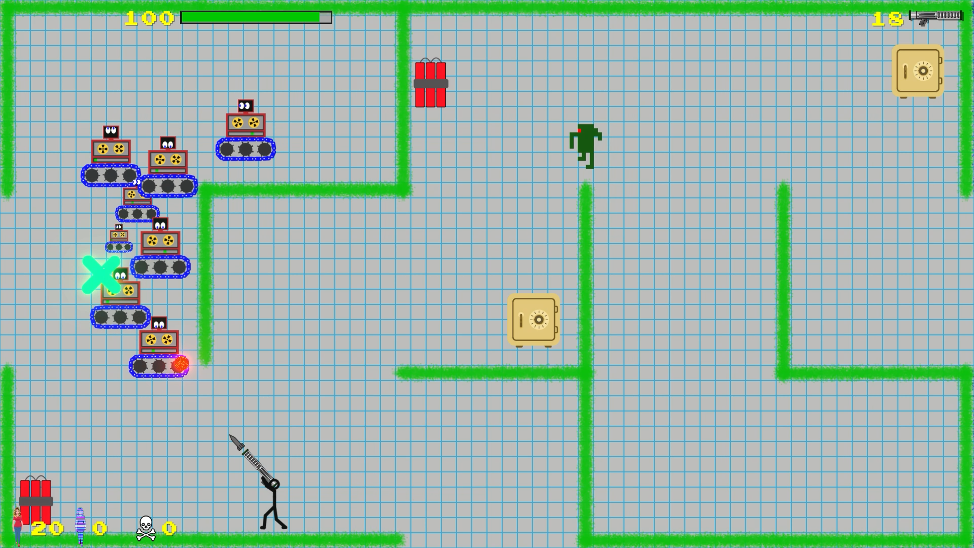Stickman Mayhem Intruder Alert By Lunabytes