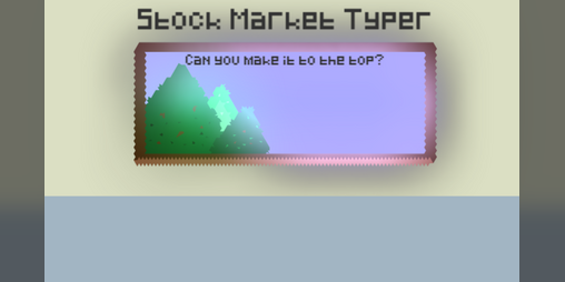 Cover image for Stock Market Typer