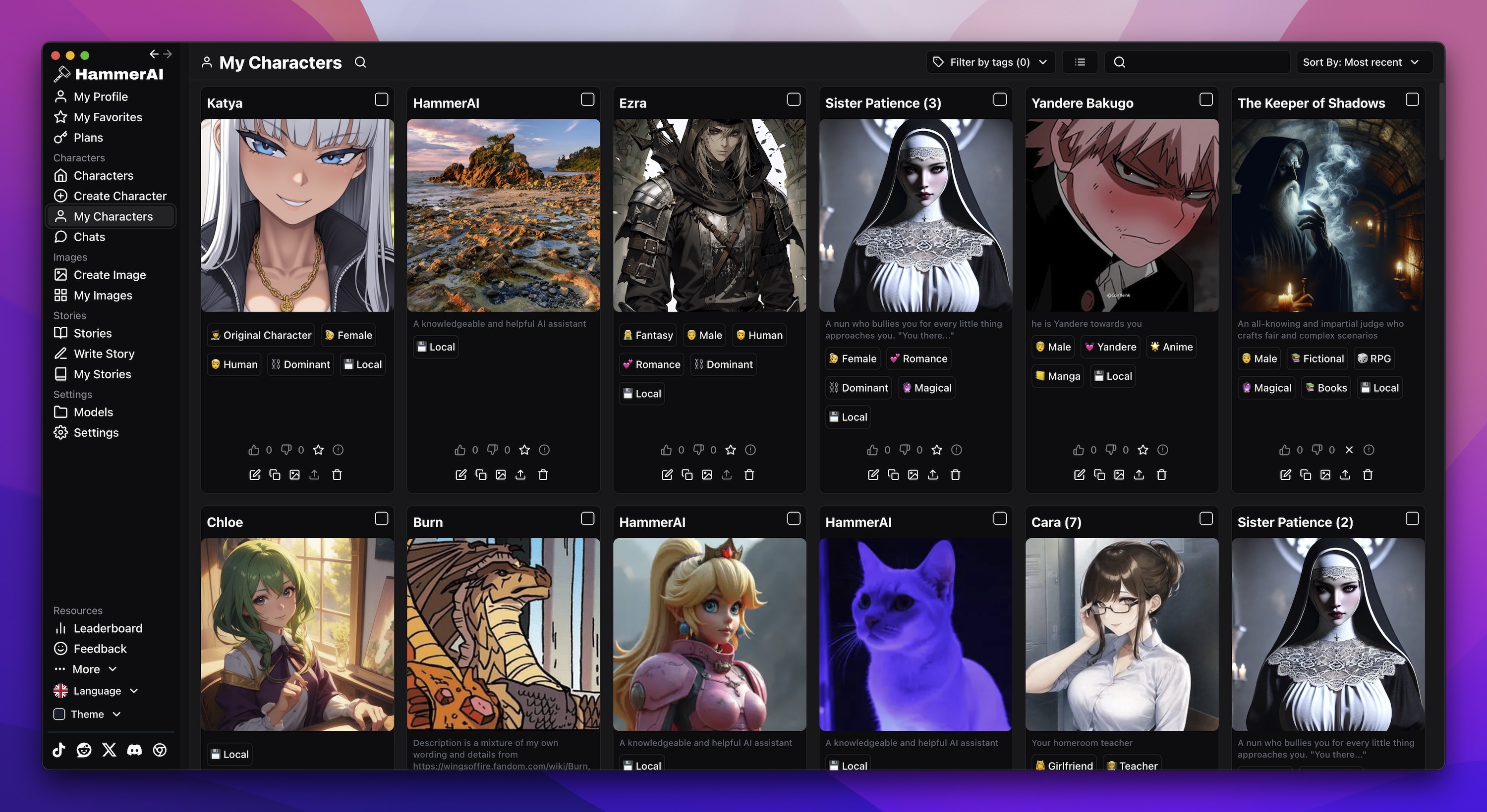 Screenshot 2 for HammerAI | Free & unlimited AI chat running on your computer