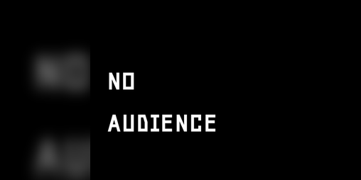 Cover image for no audience manifesto