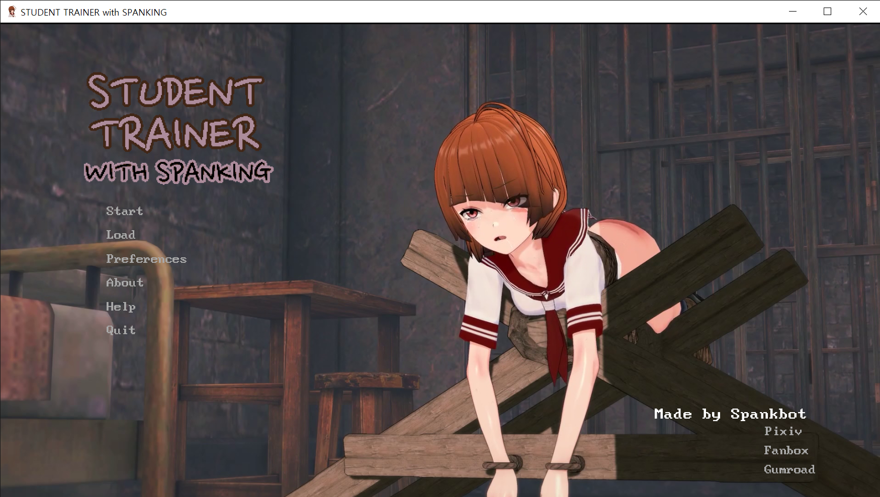 Anime spanking game
