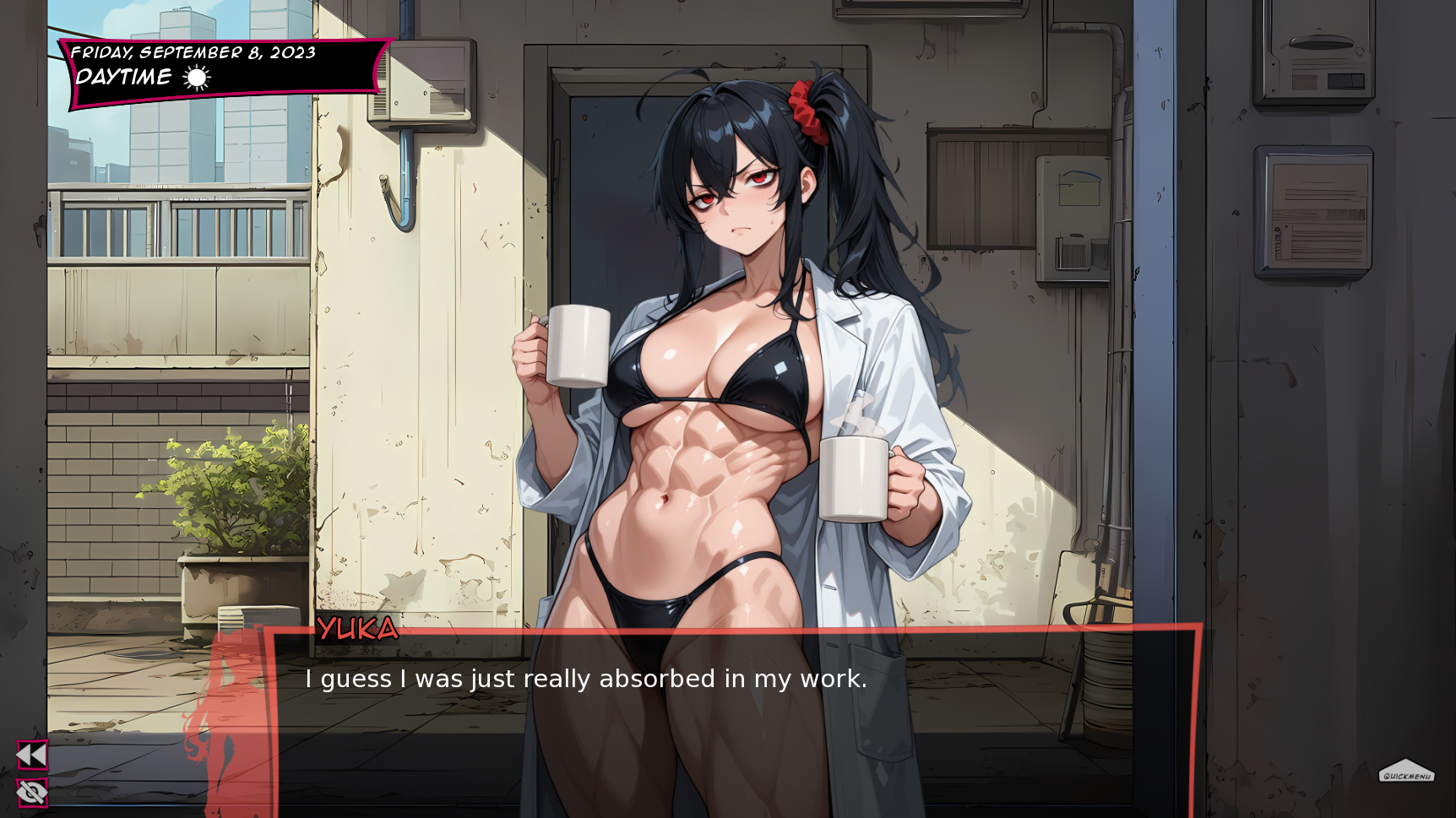 Screenshot 2 for StrongGirls FMG Visual Novel REMASTERED! (updated May 2026)