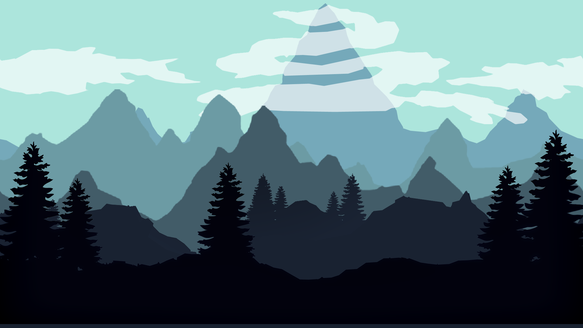 2D Pixel Art Parallax Backgrounds #1 by Phantonaut