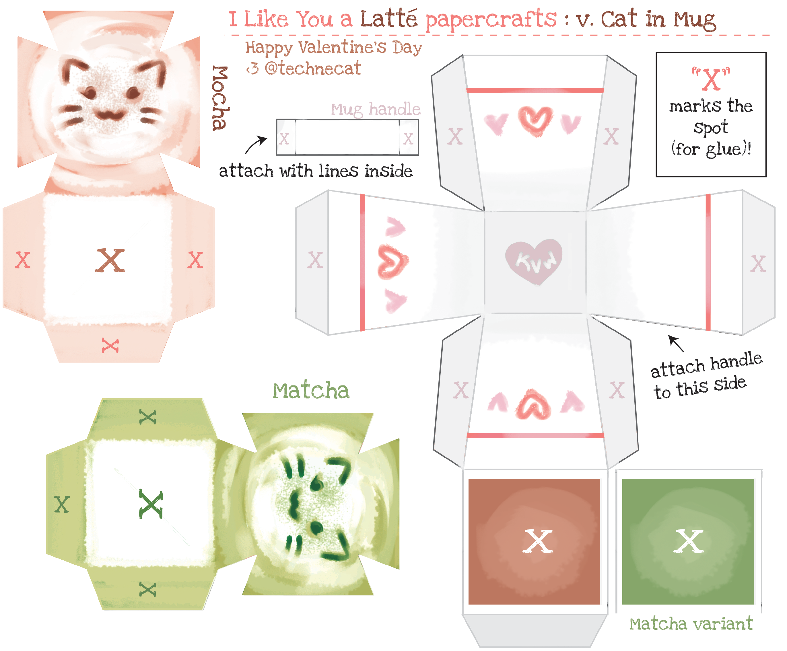 Cover image for "I LikeYou a Latte" Papercrafts