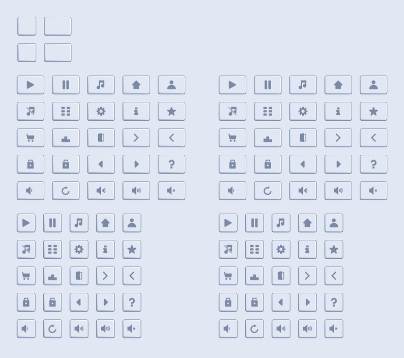 Analogue Buttons Pack I by Prinbles