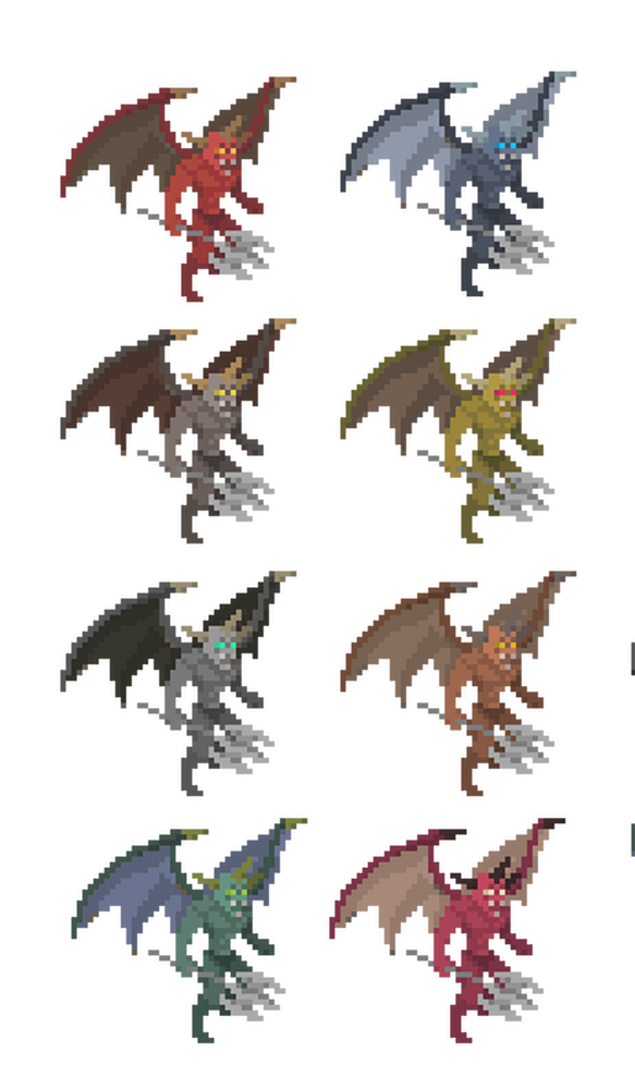 Demon 4- Top Down Pixel Art Character Assets by sanctumpixel