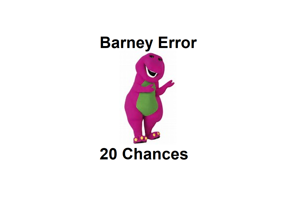 barney error