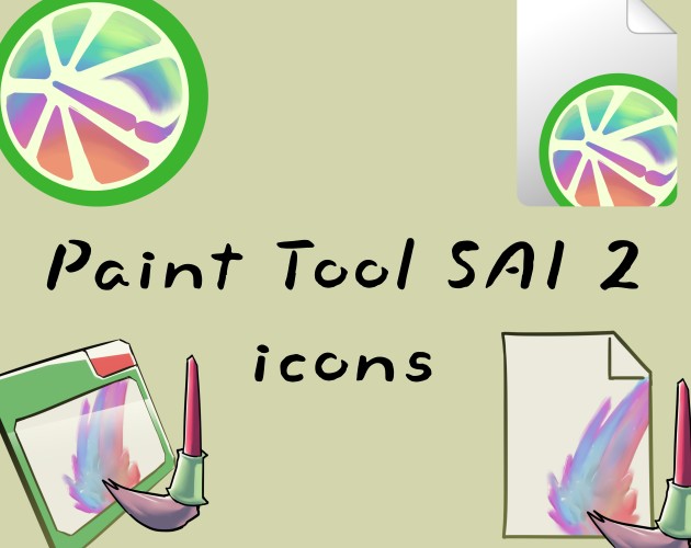 Icons for Paint Tool Sai 2 by spiralhalo